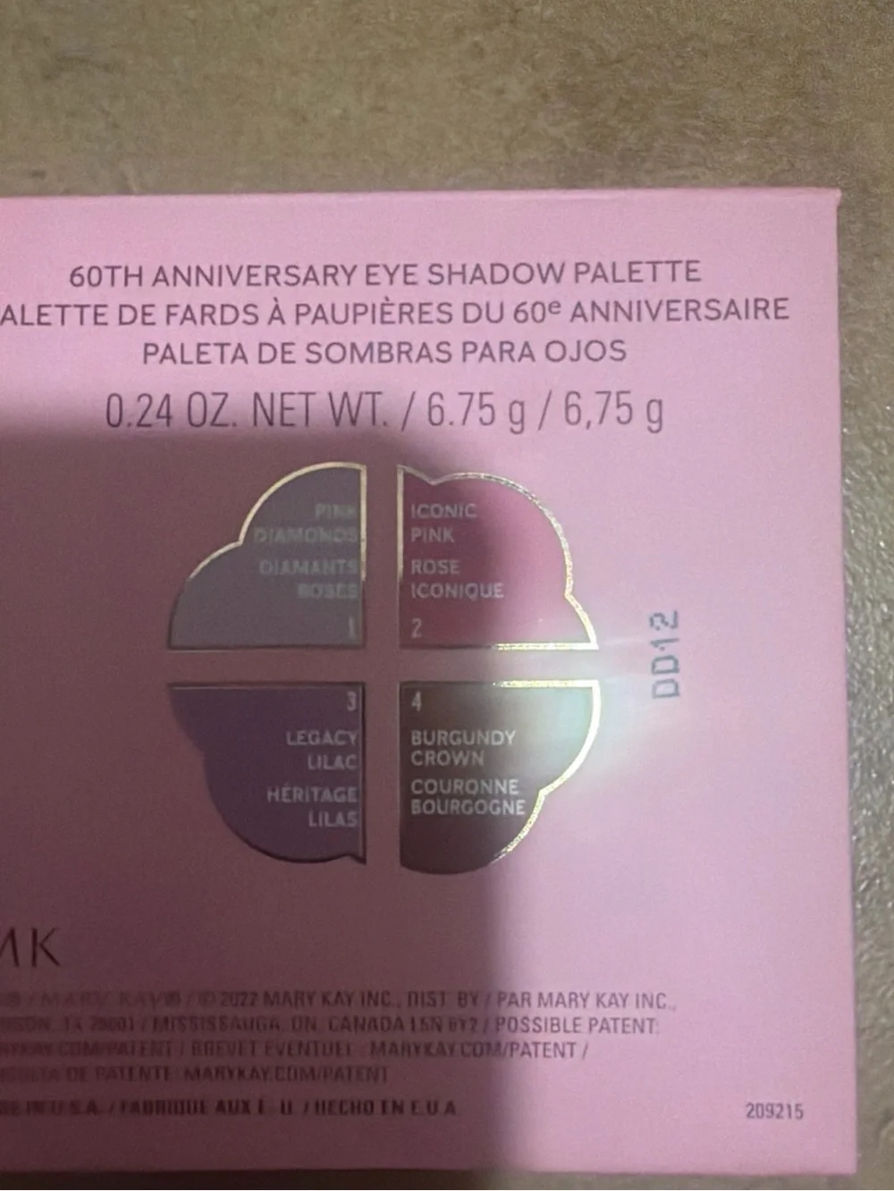 Mary Kay Pink and Red Floral Blush Compact